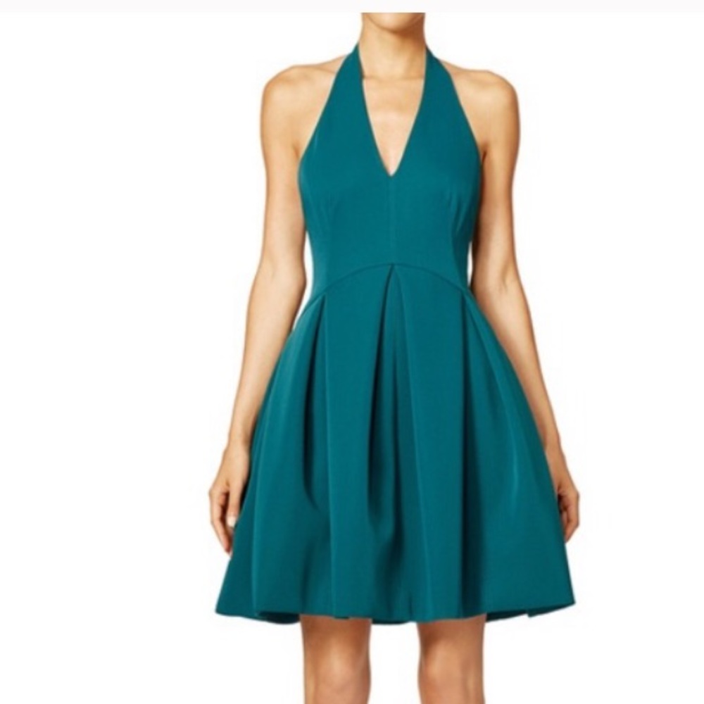 ✨NWOT Halston Heritage Teal party dress